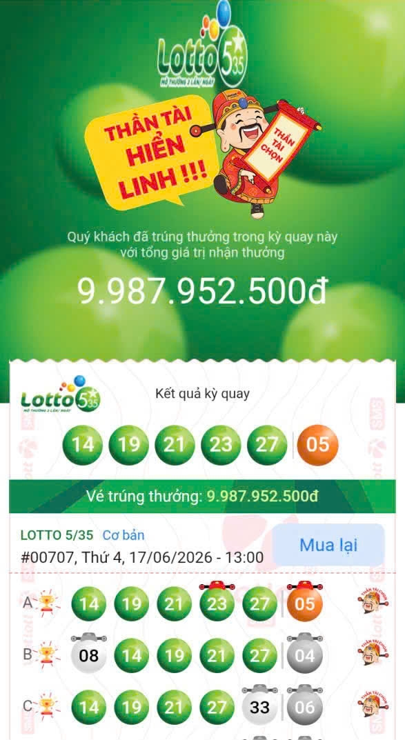 mua vietlott tren bidv smartbanking, khach hang nhan tin trung thuong gan 10 ty hinh anh 2