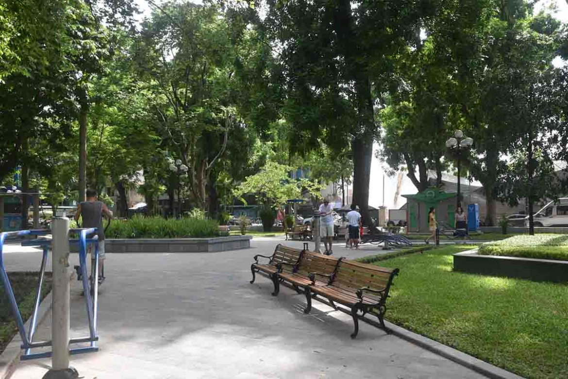 tap the duc voi bui o vuon hoa pasteur, ha noi hinh anh 11