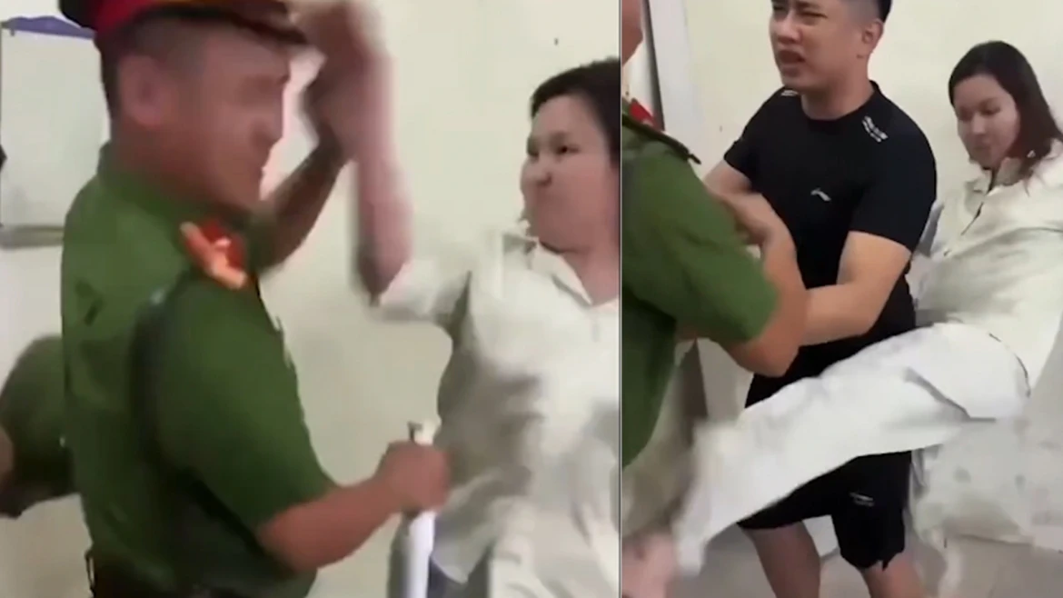 người phụ nữ xúc phạm, tát cán bộ công an ở thái nguyên hình ảnh 1 nguoi phu nu xuc pham, tat can bo cong an o thai nguyen hinh anh 1