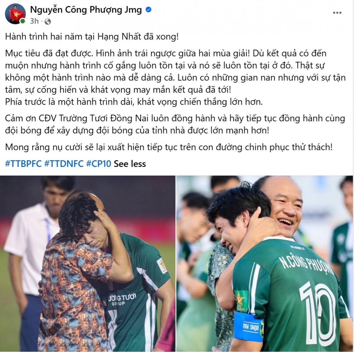cong phuong noi dieu bat ngo ve hanh trinh 2 nam tu hang nhat tro lai v-league hinh anh 1
