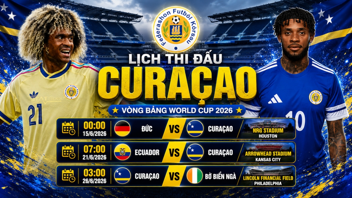 lich thi dau world cup 2026 cua curacao tan binh ra mat dau truong the gioi hinh anh 1