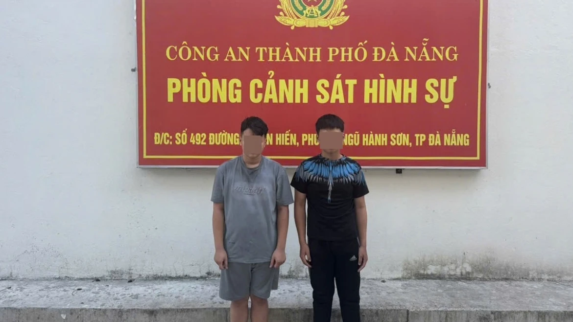 Da nang lam ro 2 vu thanh thieu nien gay roi, trom cap xe may hinh anh 1