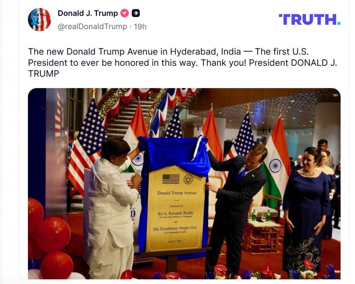 Ông Trump dự định thăm Ấn Độ vào đầu năm 2027