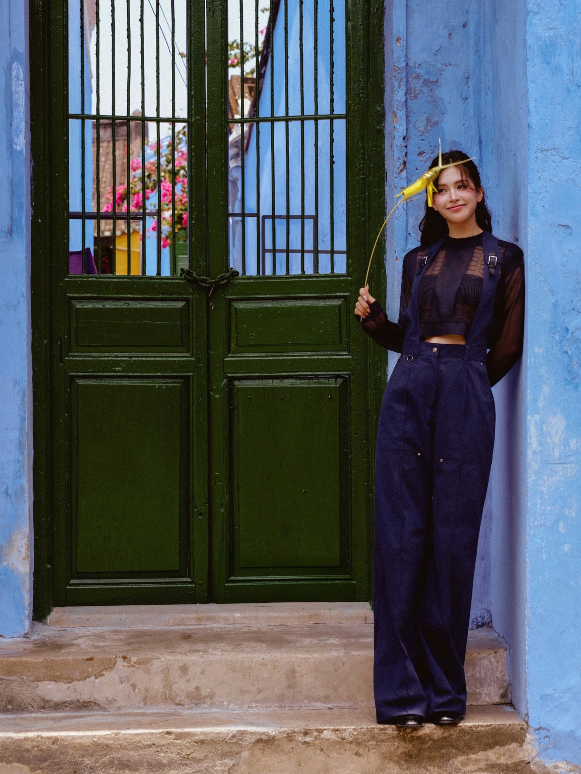 hoa hau tieu vy khoe nhan sac ruc ro trong bo anh chup tai que nha hoi an hinh anh 5