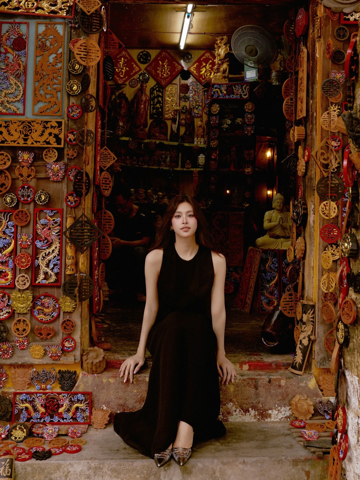 hoa hau tieu vy khoe nhan sac ruc ro trong bo anh chup tai que nha hoi an hinh anh 9