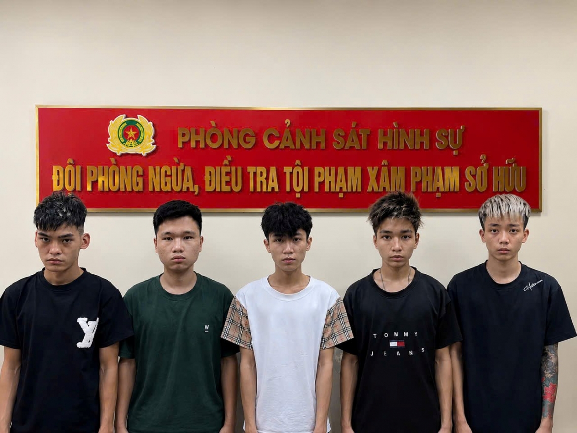 khoi to 5 doi tuong cuop tai san cua thieu nien tren dia ban hai phong hinh anh 1