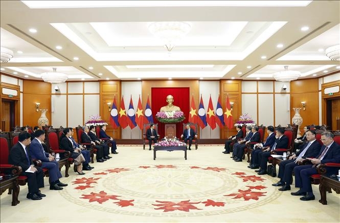 tong bi thu, chu tich nuoc to lam tiep thu tuong lao sonexay siphandone hinh anh 2
