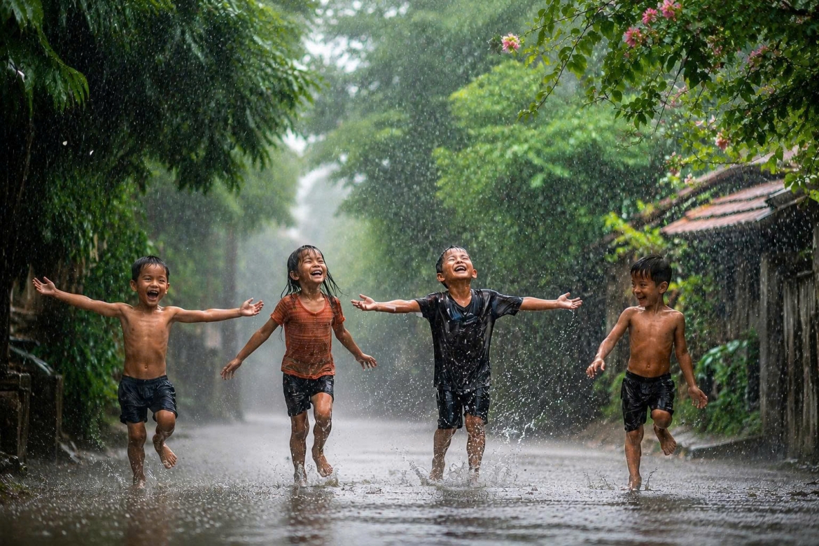 tre thich tam mua dau mua, nhung day la dieu cha me can dac biet luu y hinh anh 1