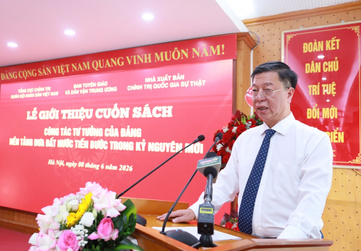 ra mắt sách của Đại tướng nguyễn trọng nghĩa về công tác tư tưởng của Đảng hình ảnh 2 ra mat sach cua Dai tuong nguyen trong nghia ve cong tac tu tuong cua Dang hinh anh 2
