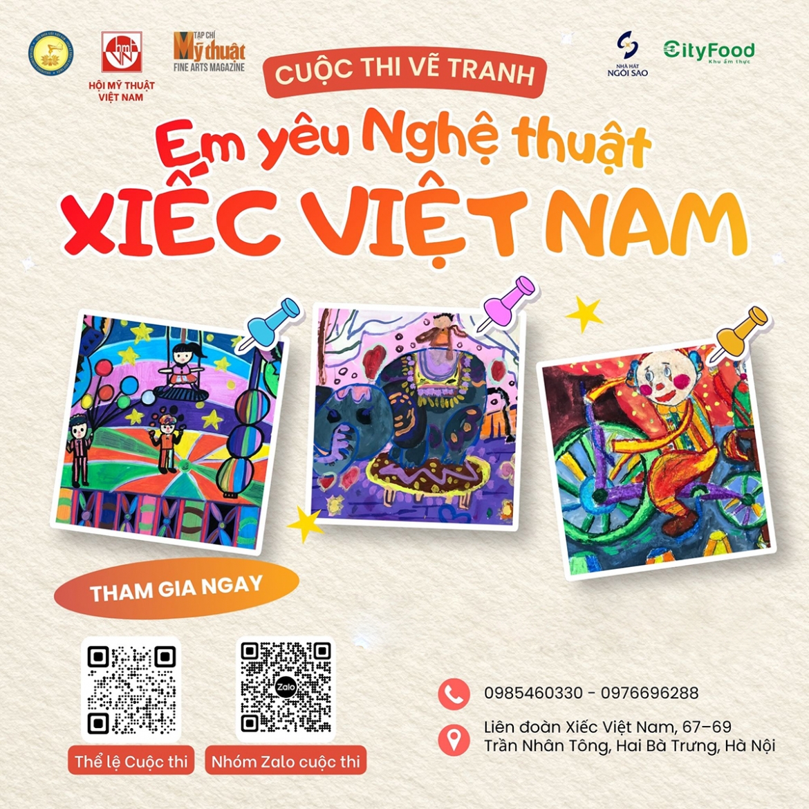 phat dong cuoc thi ve tranh toan quoc em yeu nghe thuat xiec viet nam lan thu 2 hinh anh 1