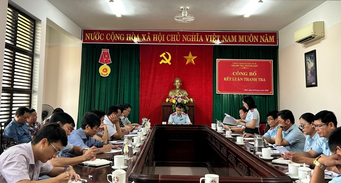 thanh tra phat hien nhieu sai pham tai du an nha khach thanh uy hue hinh anh 1
