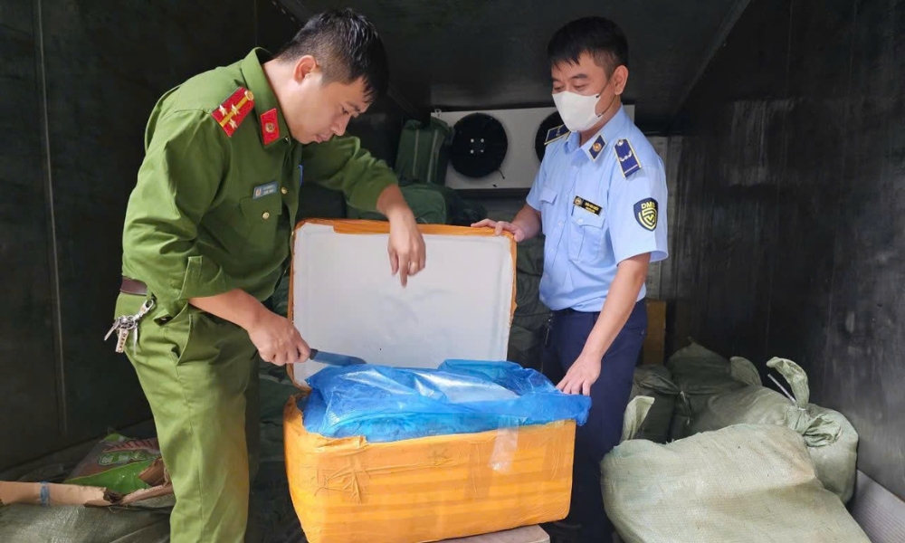 phat hien hon 1,6 tan thuc pham dong lanh khong ro nguon goc o bac ninh hinh anh 1