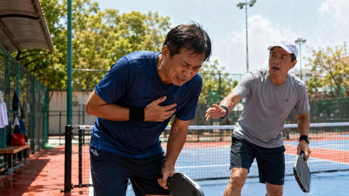 Nguy cơ tim mạch và đột tử khi chơi pickleball trong mùa nắng nóng