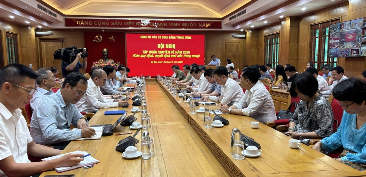 Đảng ủy các cơ quan Đảng Trung ương tổ chức hội nghị tập huấn chuyên đề năm 2026