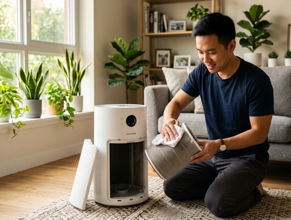 Cách vệ sinh máy lọc không khí để tối ưu hiệu suất, ngăn ô nhiễm ngược