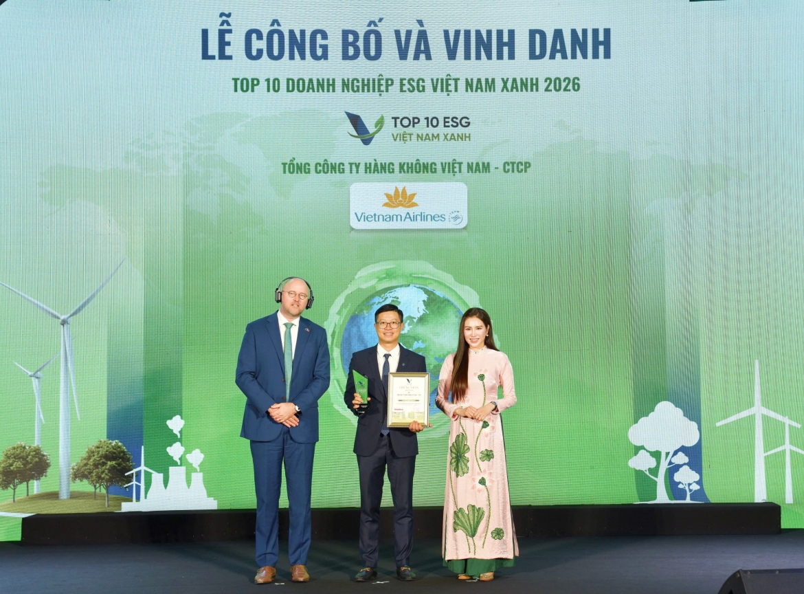 vietnam airlines hai nam lien tiep vao top 10 doanh nghiep esg viet nam xanh hinh anh 3