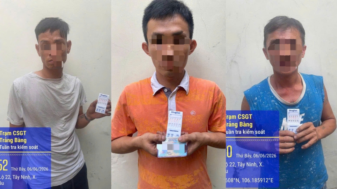 Phát hiện 3 tài xế xe đầu kéo dương tính ma túy tại cửa khẩu Mộc Bài