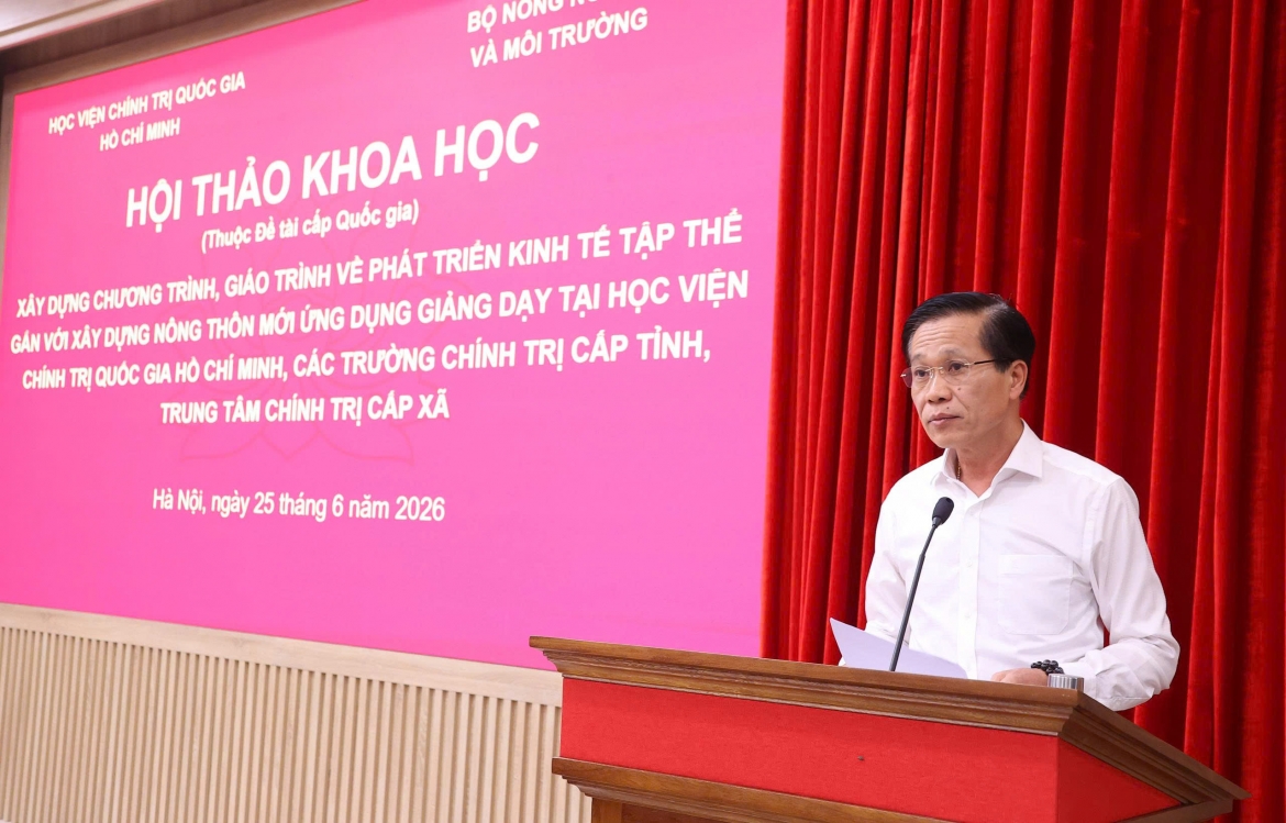 Xây dựng giáo trình về phát triển kinh tế tập thể gắn với xây dựng nông thôn mới