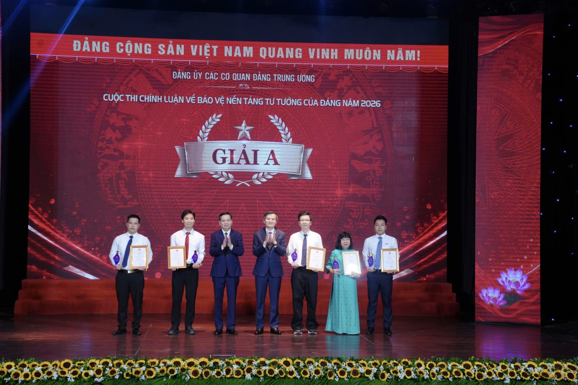 Trao 34 giải thưởng Cuộc thi chính luận về bảo vệ nền tảng tư tưởng của Đảng