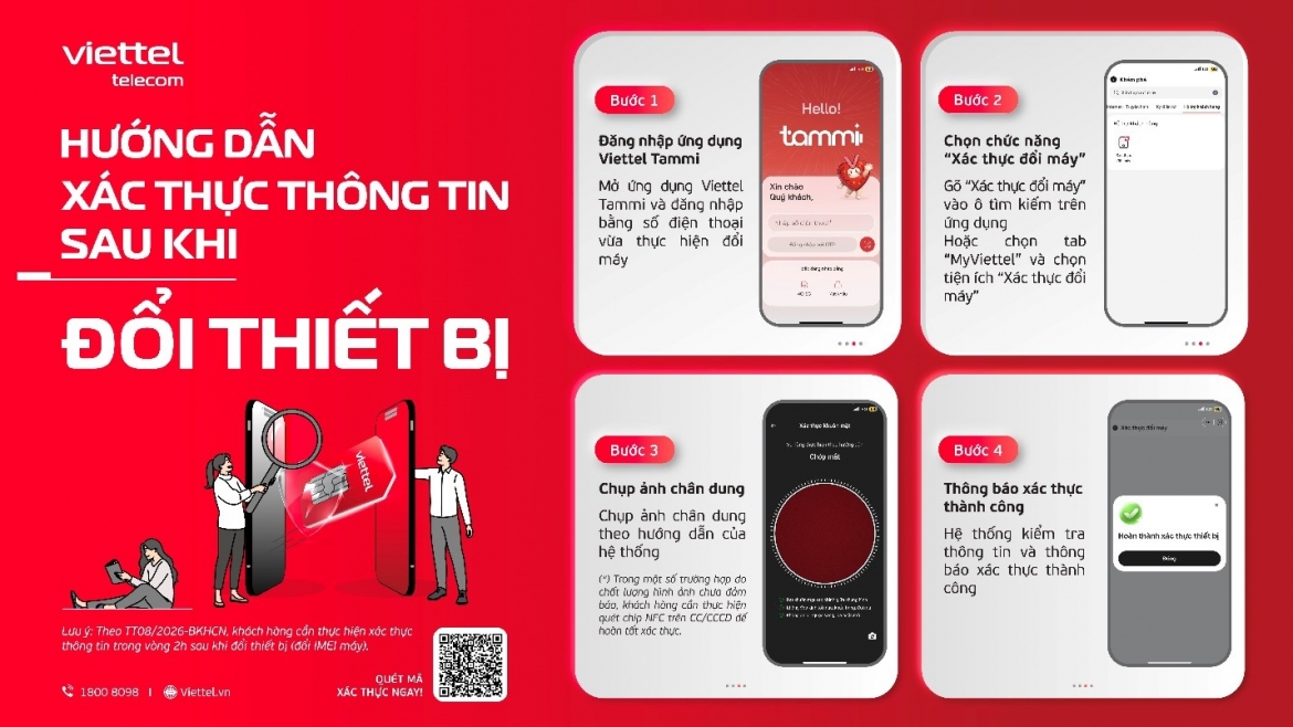 viettel huong dan xac thuc thue bao khi doi may, tranh gian doan lien lac hinh anh 2