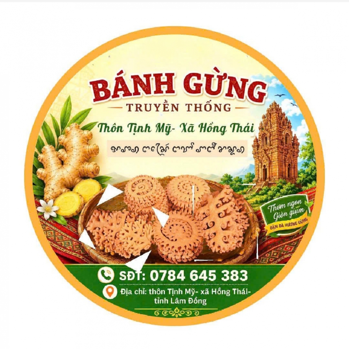 gan nhan cho banh gung cua nguoi cham o lam Dong hinh anh 5