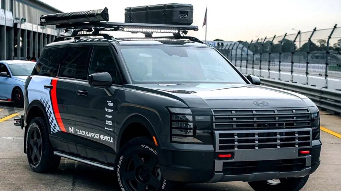 hyundai palisade co phien ban dac biet danh cho duong dua, chi san xuat mot chiec hinh anh 6