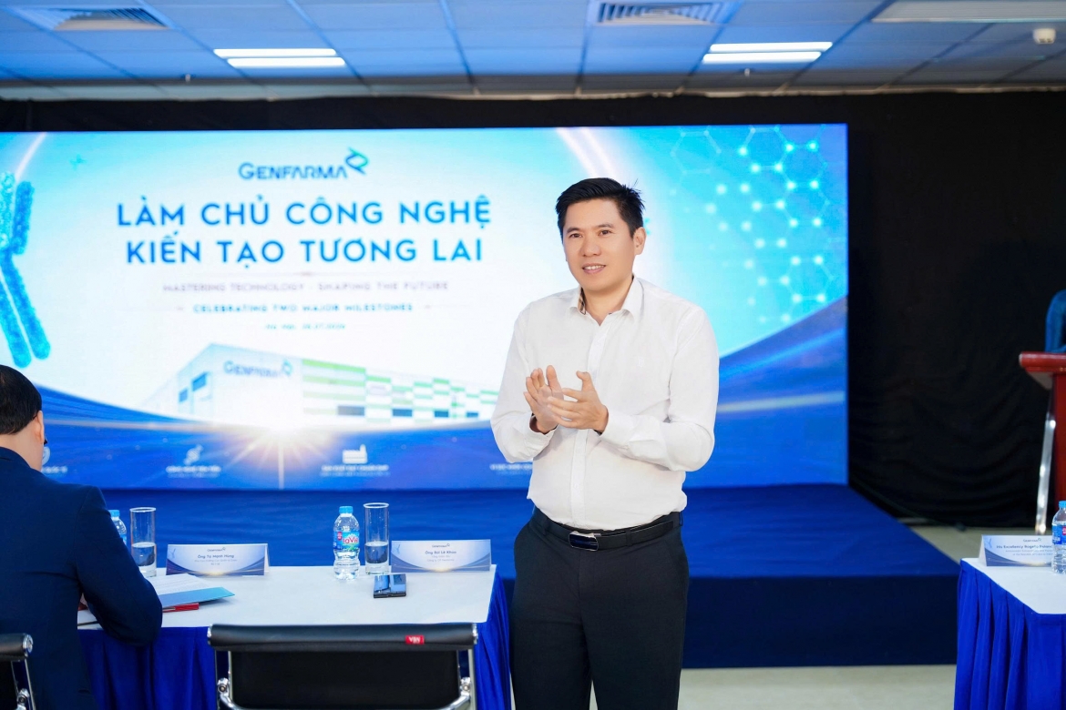 genfarma don nhan chung chi gmp, hien thuc hoa muc tieu lam chu cong nghe sinh hoc hinh anh 2