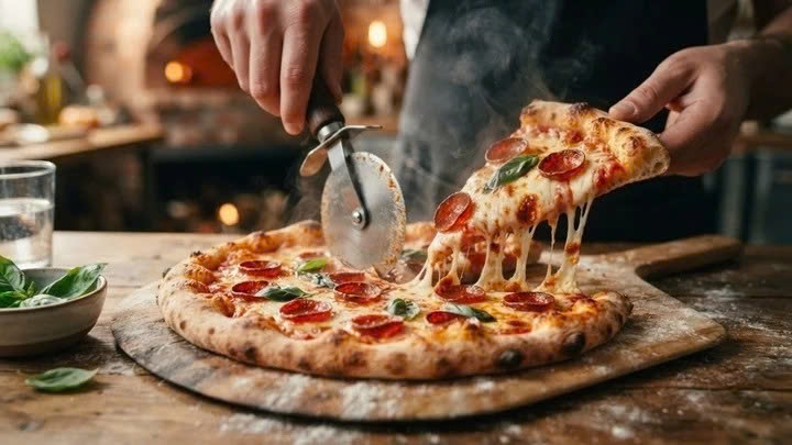 vi sao banh pizza hinh tron, sao lai dung trong hop vuong hinh anh 2