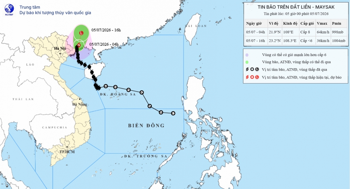 bao so 1 suy yeu dan tren dat lien trung quoc, quang ninh tiep tuc co mua rat to hinh anh 1