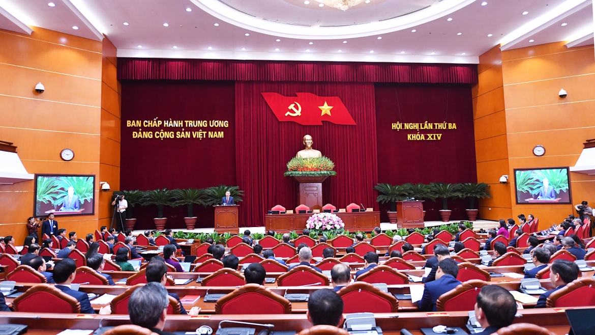 phat bieu be mac hoi nghi trung uong 3, khoa xiv cua tong bi thu, chu tich nuoc to lam hinh anh 2