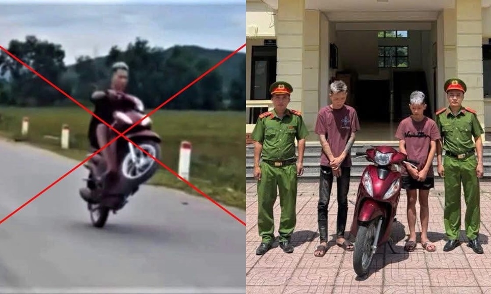 Di trom xe may con boc dau dang len tiktok, nam thanh nien bi khoi to hinh anh 1