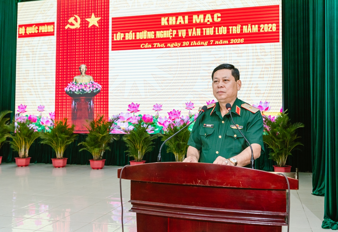 quan khu 9 boi duong nghiep vu van thu, luu tru cho ban chi huy quan su cap xa hinh anh 2