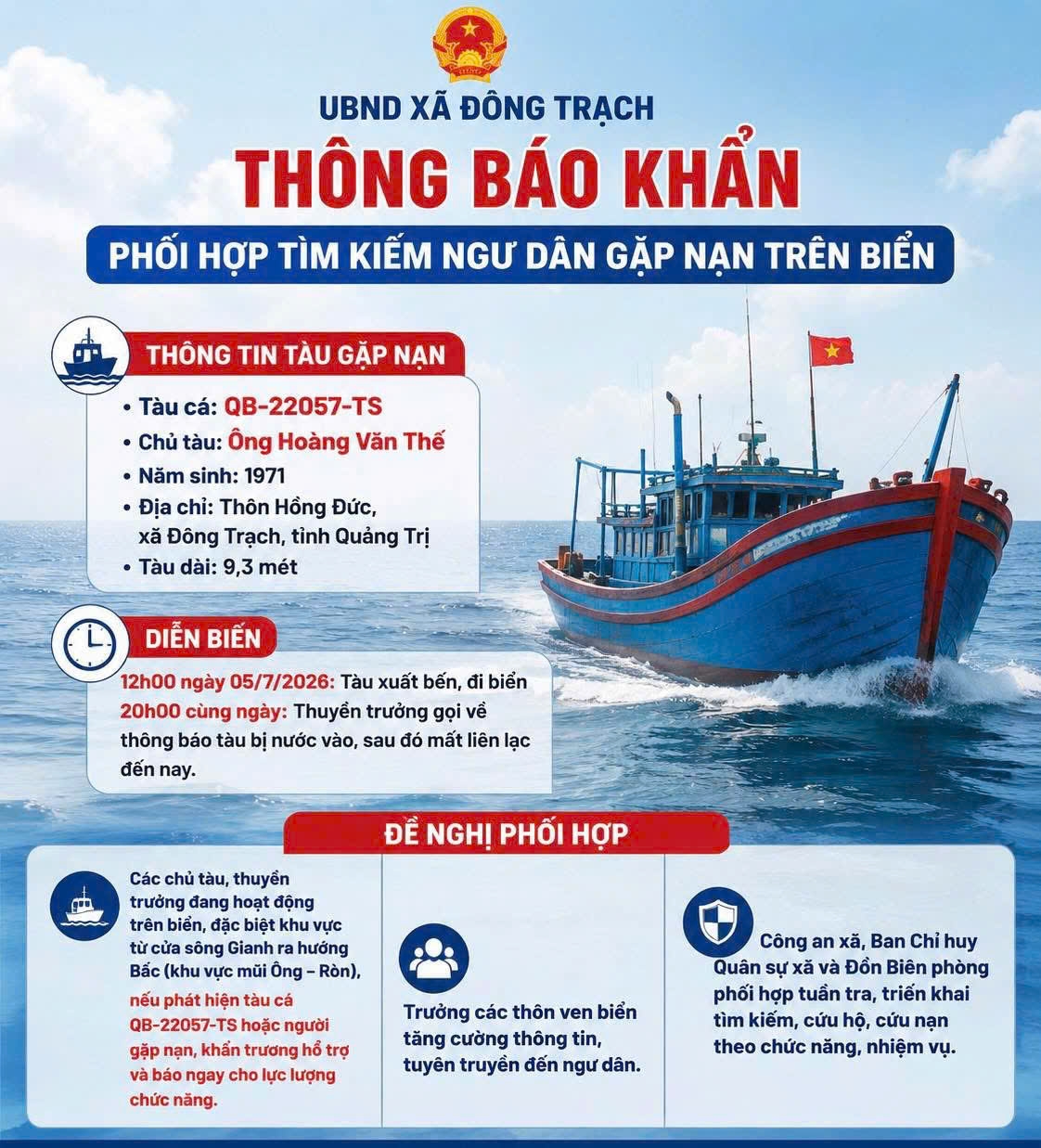 2 ngu dan mat lien lac tren bien, tau ca khong co du lieu giam sat hanh trinh hinh anh 1