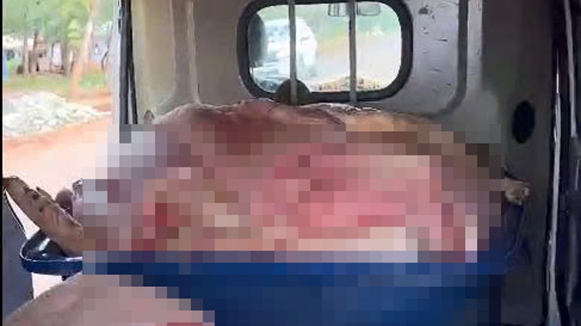 canh sat giao thong Dong nai vach tran vu cho hon 1 tan thit heo ban hinh anh 2