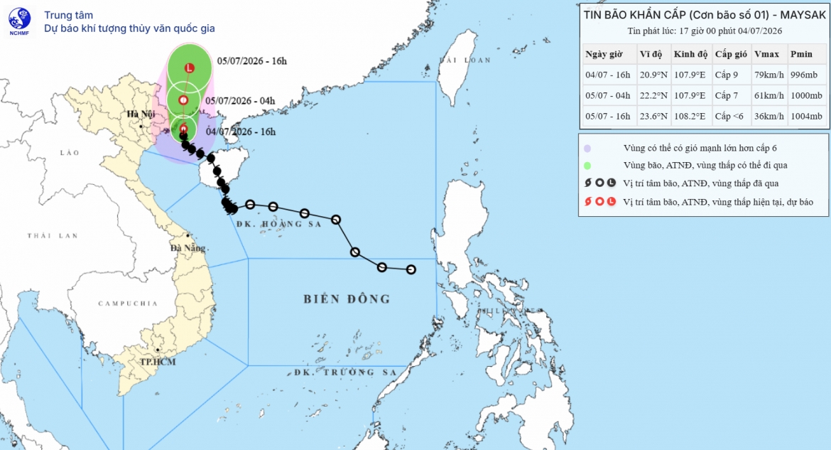 bao so 1 vao vung bien quang ninh, gio giat cap 11, Dong bac bo mua tren 400mm hinh anh 1
