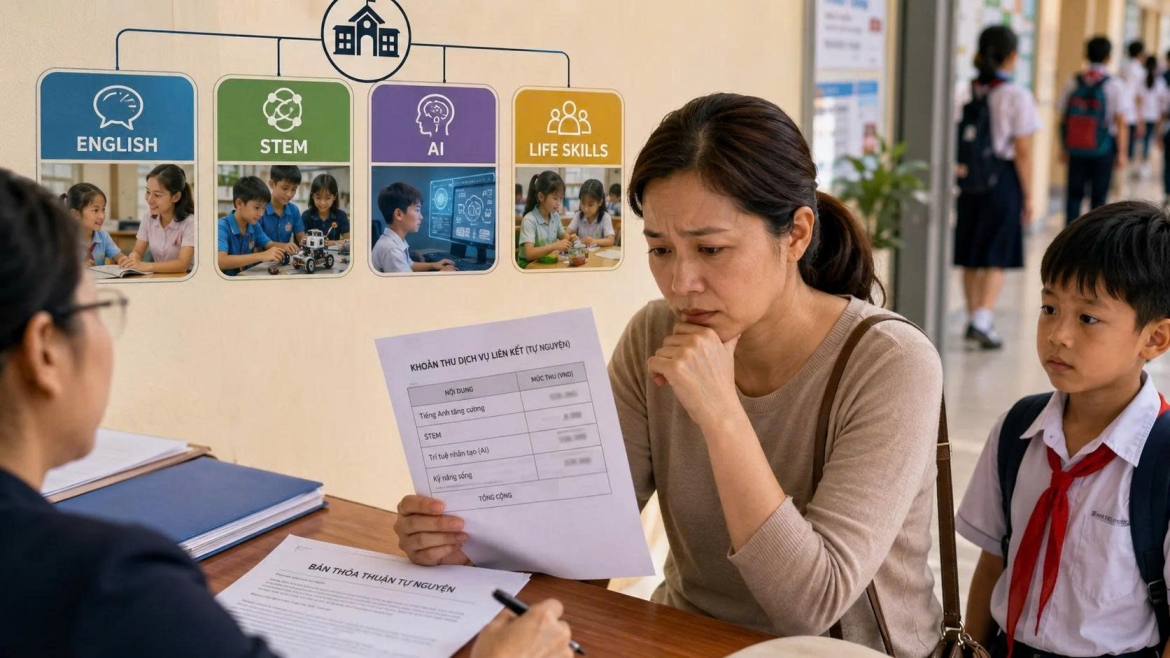 Khi phụ huynh đứng trước những khoản thu không dễ từ chối