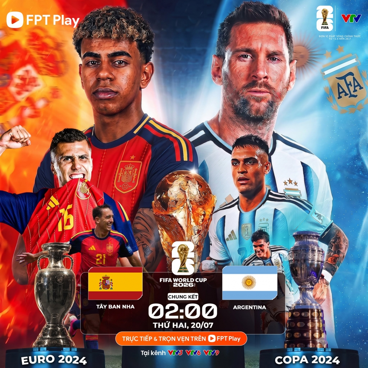 link xem truc tiep tay ban nha vs argentina chung ket world cup 2026 tren vtv go hinh anh 1