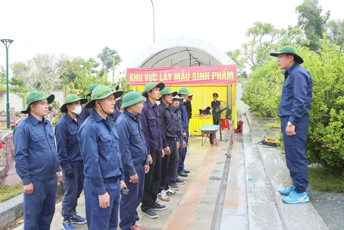 ha tinh khai quat, lay mau adn tai 63 phan mo liet si chua xac dinh danh tinh hinh anh 5