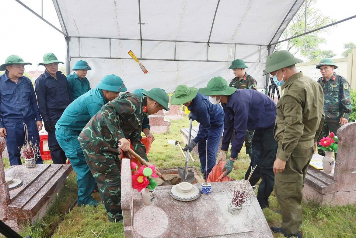 ha tinh khai quat, lay mau adn tai 63 phan mo liet si chua xac dinh danh tinh hinh anh 4