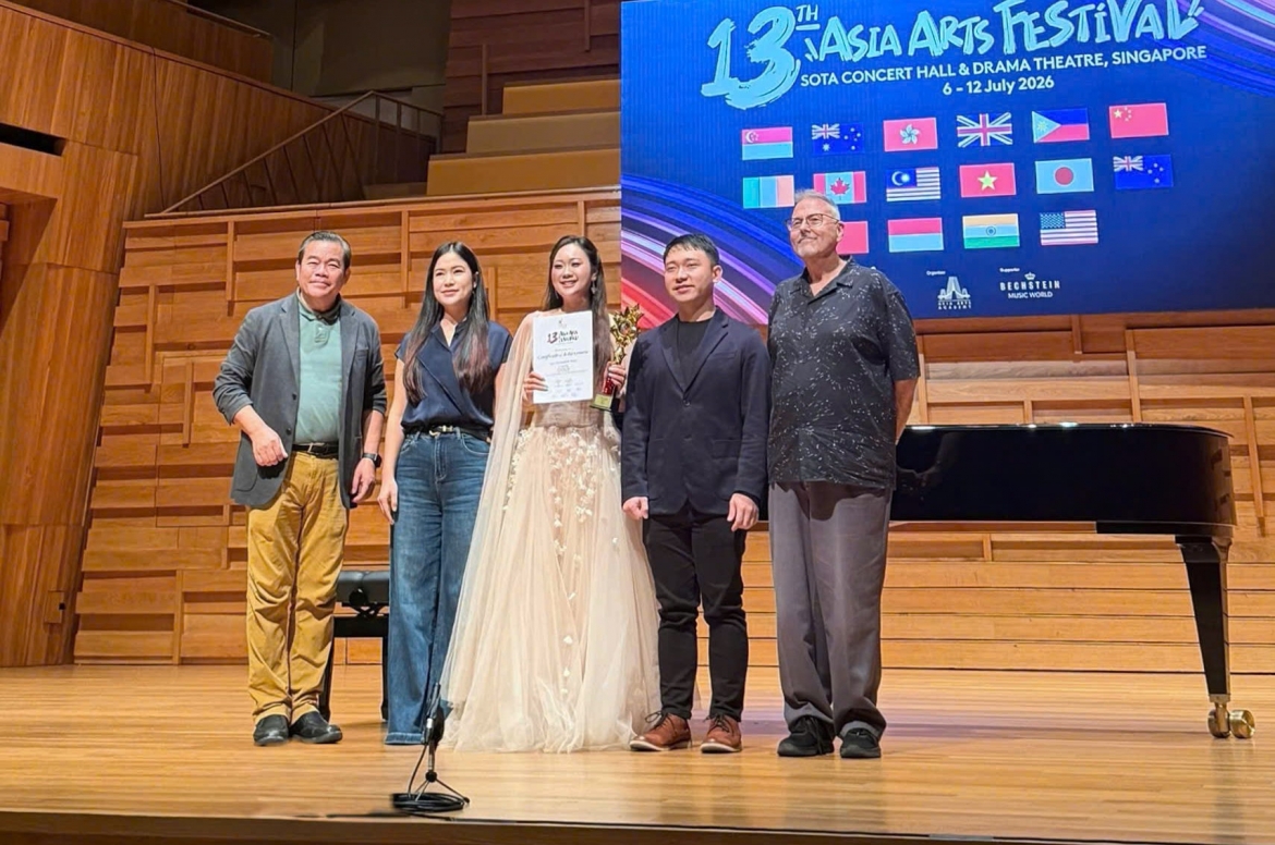 Nữ sinh Việt giành giải Vàng Asia Arts Festival 2026 với tác phẩm opera kinh điển
