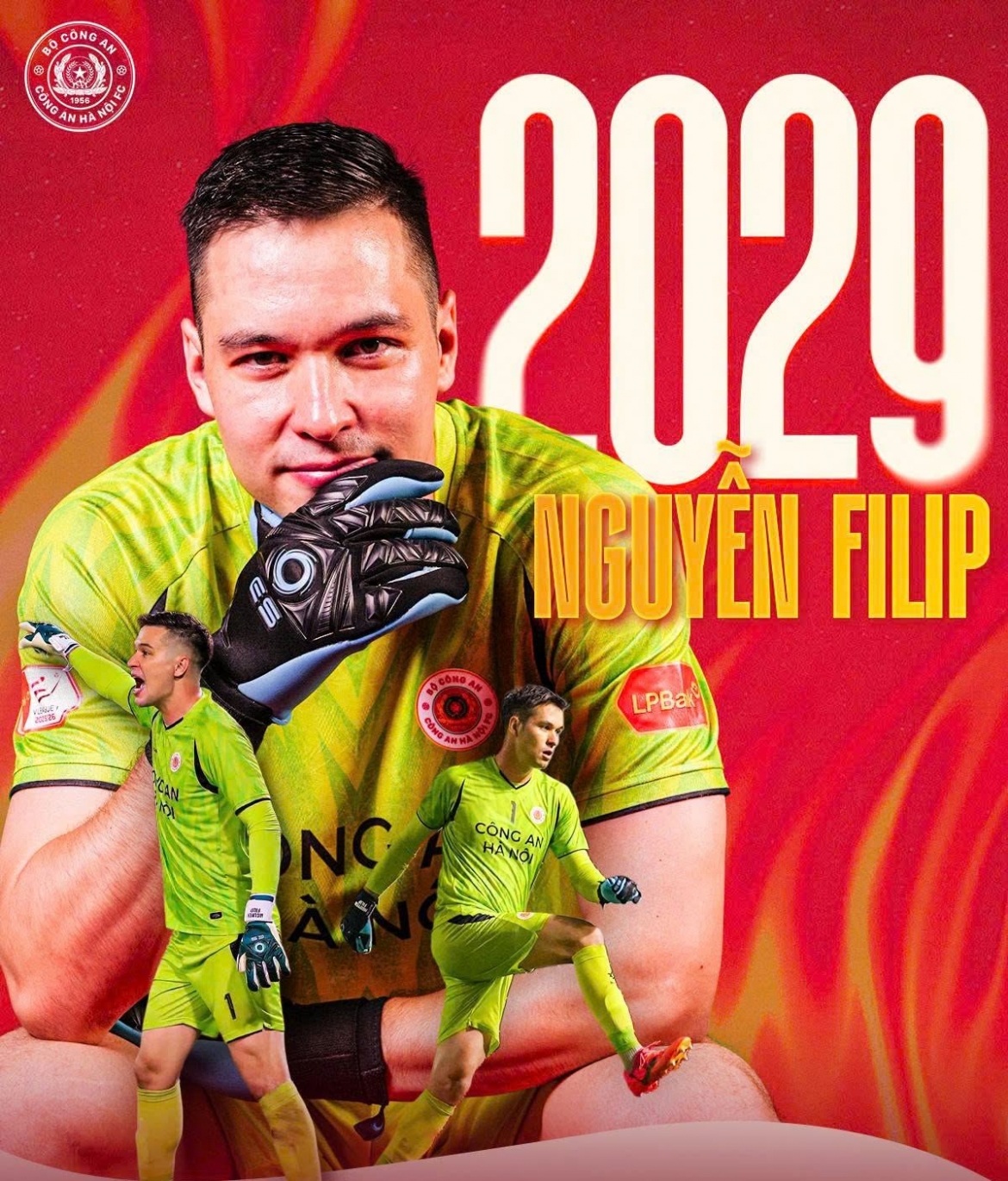 Chuyển nhượng V-League 2026/2027: CAHN gia hạn hợp đồng với Nguyễn Filip