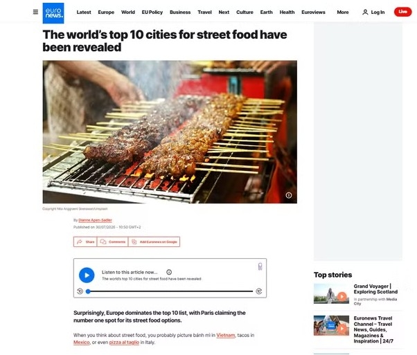 hanoi among world s top 10 most attractive cities for street food picture 1