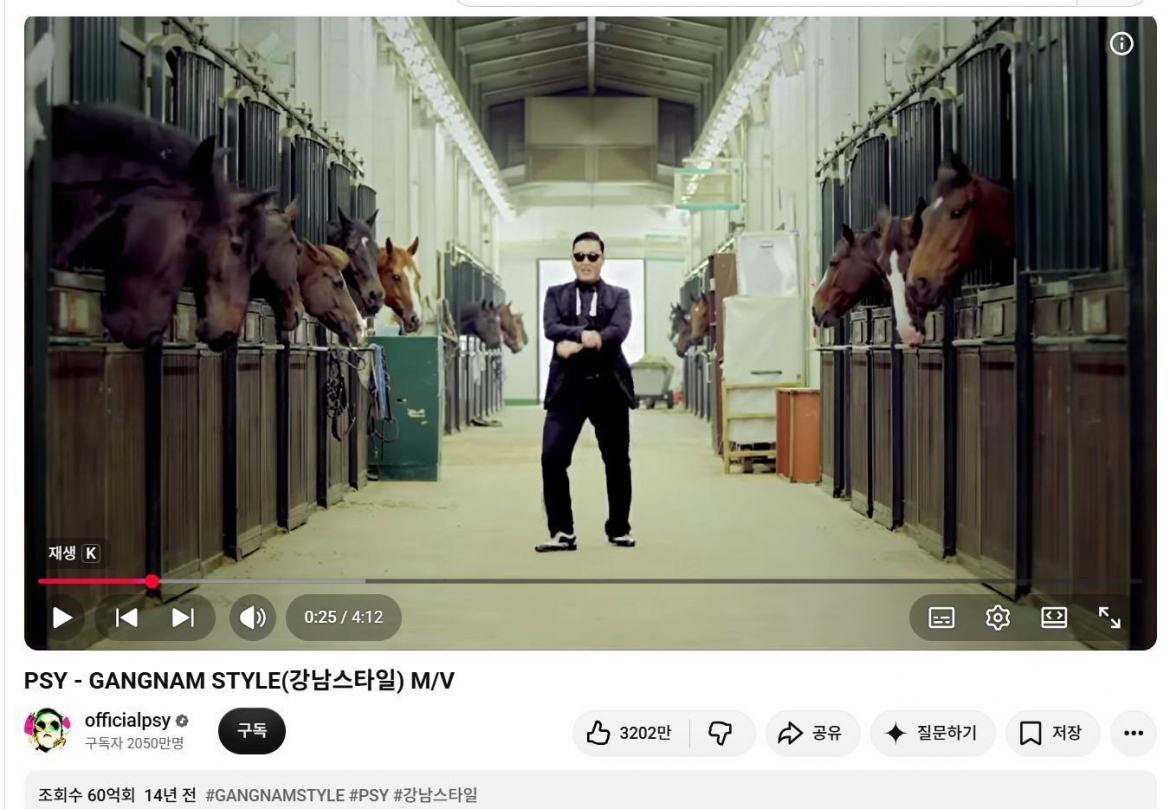  gangnam style lap ky tich 6 ty luot xem, psy van la tuong dai youtube cua k-pop hinh anh 1