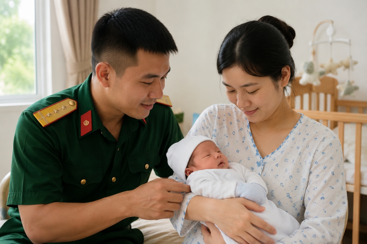 Quân nhân có vợ không tham gia BHXH được hưởng chế độ thai sản thế nào?