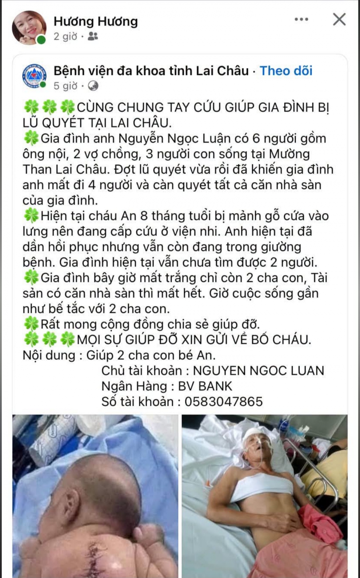 canh bao gia mao keu goi tu thien ho tro mua lu tai xa muong than, lai chau hinh anh 1