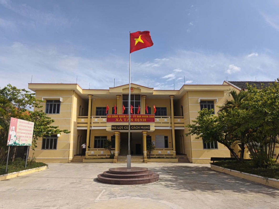 UBND xã Tân Định, Khánh Hòa thông tin về công trình xây dựng trên đất nông nghiệp