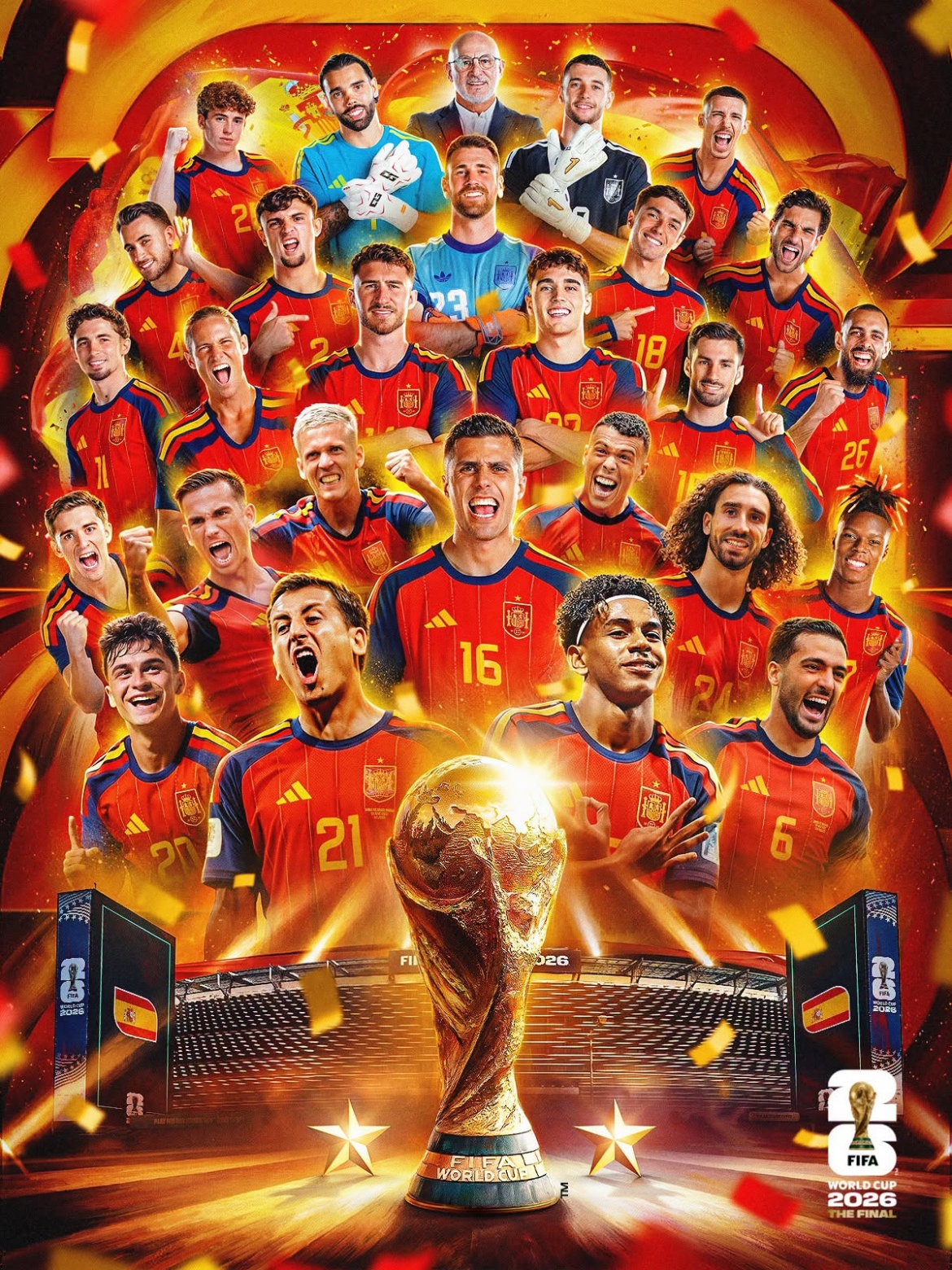 tay ban nha vo dich world cup 2026 messi bat luc truoc la roja qua manh hinh anh 2