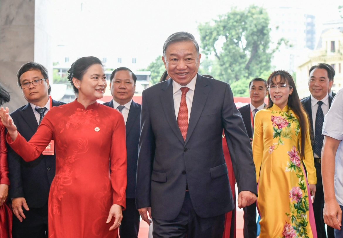 tong bi thu, chu tich nuoc to lam du Dai hoi chu thap do viet nam xii hinh anh 1