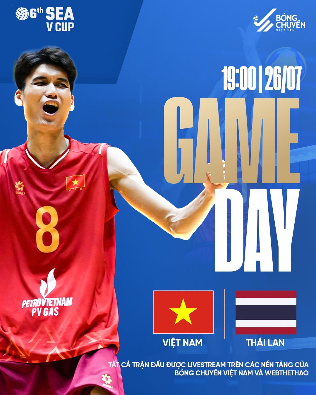 xem truc tiep bong chuyen viet nam vs thai lan chung ket sea v.cup 2026 o dau hinh anh 1