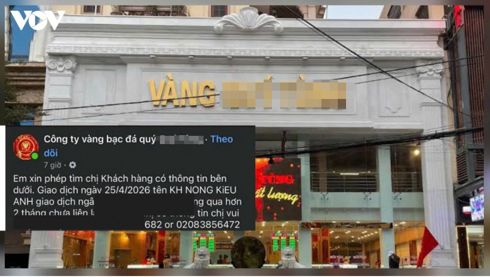 Tiệm vàng Q.T. ở Thái Nguyên bị tố đăng thông tin khách hàng lên mạng xã hội